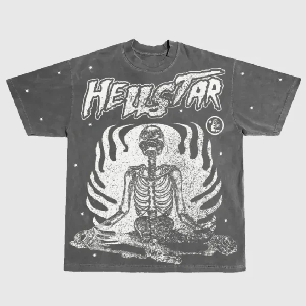 Hellstar Studios Inner Peace T Shirt Black (2)
