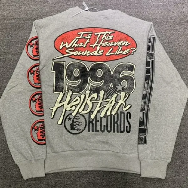 Hellstar Studios Records Sweater Grey (1)
