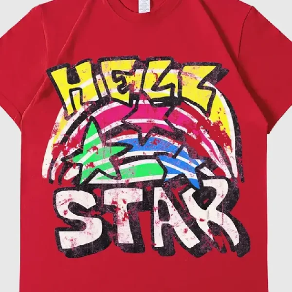 Hellstar Graphic Red T Shirt (1)