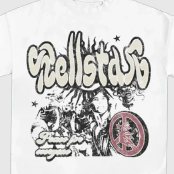 Hellstar Peace For Anatomy T Shirt White (1)